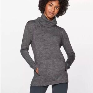 Lululemon Sweat And Savasana Sweater | Merino Wool Grey | Size 4